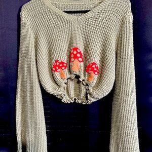 Green Mushroom Sweater